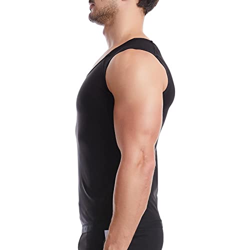 CALANDIS™ Mens Sauna Sweat Vest Workout Shirt Slimming Burner Sweat Enhancing Vest 2XL 3XL Argent | Shapewear | Intimates & Sleep | Womens Clothing