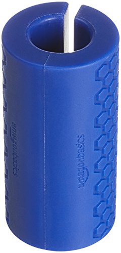 amazon basics Thick Rubber Dumbbell And Barbell Grips (Blue, Small), 0.72 Pounds