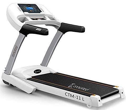 Cockatoo CTM-11L Series 6 HP Peak DC Motorised Multi Function Treadmill for Home with Manual Incline, Max Speed 14Km/Hr, Max User Weight 130Kg(Free Installation Assistance)