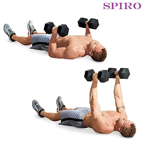 SPIRO PVC Dumbbells Pack Of 2 For Home Gym Equipment |Gym Exercise|Home Workout | Fitness Kit|Dumbbells Weights For Whole Body Workout, 2 Kg,Black