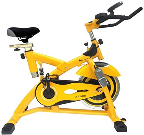 Kobo Heavy Duty Spin Bike with 18 Kg Flywheel (IMPORTED, Yellow)