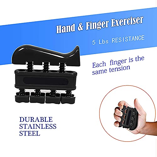 Bodylastics Hand Grip Strengthener Set Fingers, Wrist, Forearm 10 to 40 kgs Adjustable Resistance Exercising Body Workout, Plastic