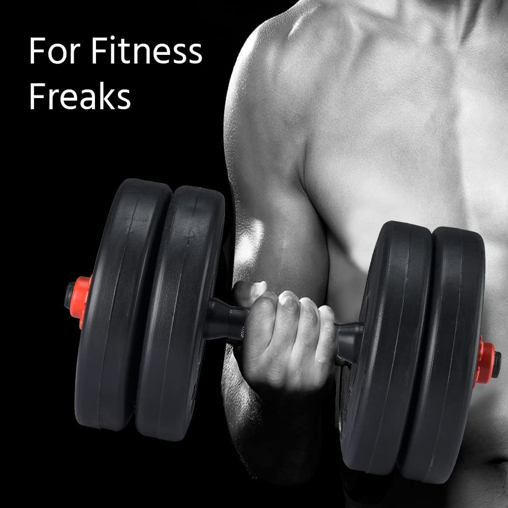 StarX 10 Kg PVC Plates Dumbbells Set