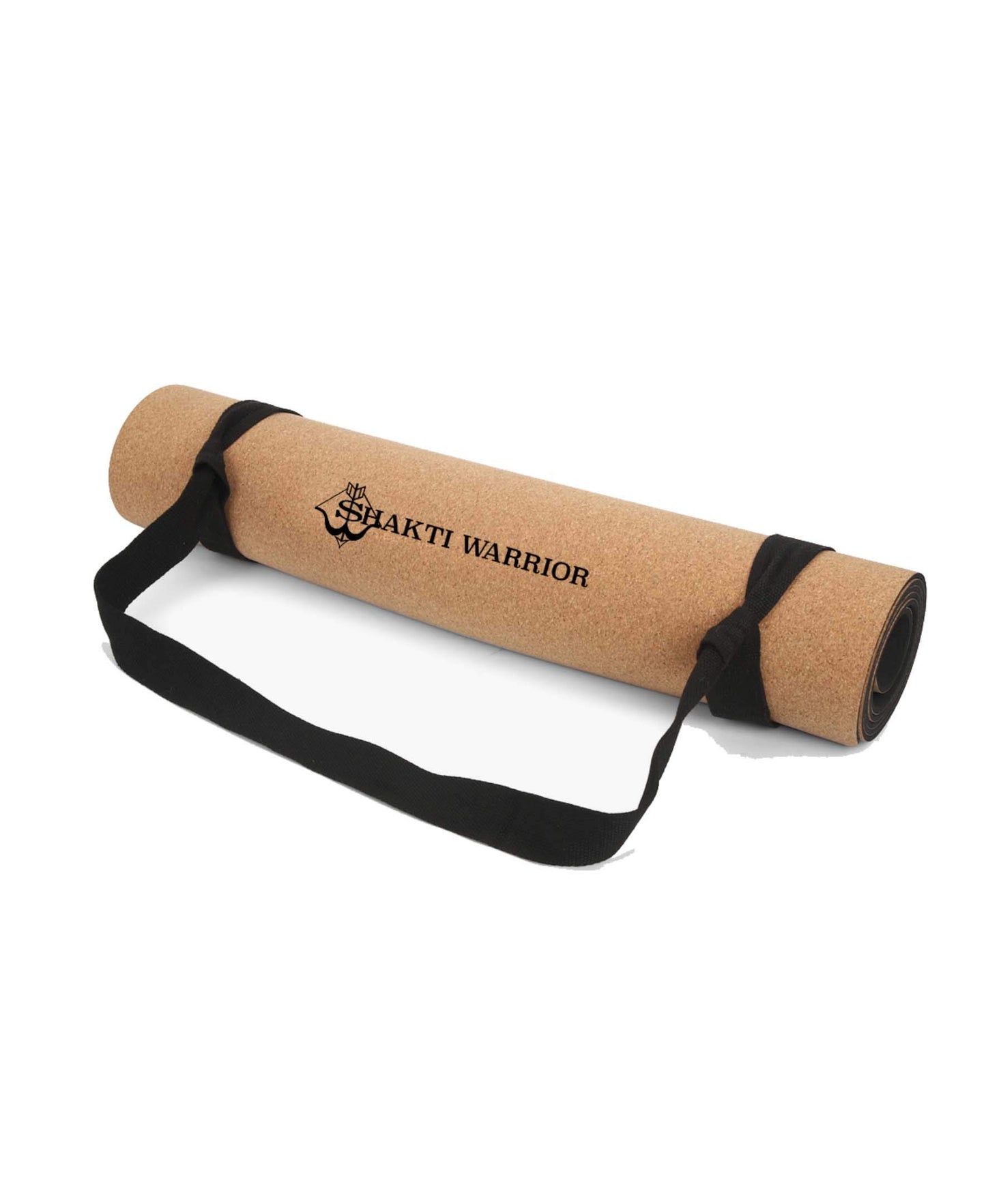 Shakti Warrior Shivshakti Pro Cork Yoga Mat - Premium Printed Natural Eco-Friendly Biodegradable Non-Slip Mat Great for Regular & Hot Yoga, Pilates, Workouts (72 inch x 24 inch x 3mm Thick)