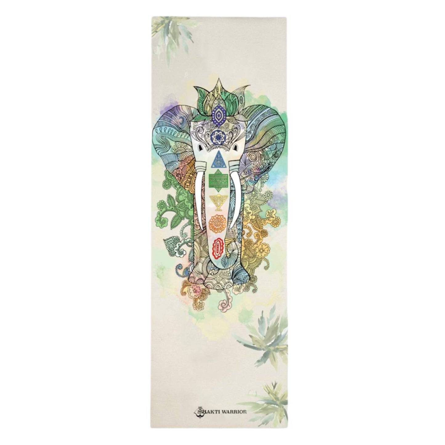 Spiritual Warrior Shakti Warrior Samskara Yoga Mat - Artist Designed, Premium Printed mats, Non Slip, Great for Regular & Hot Yoga, Pilates and Workout (72 inch x 24 inch x 5mm Thick)