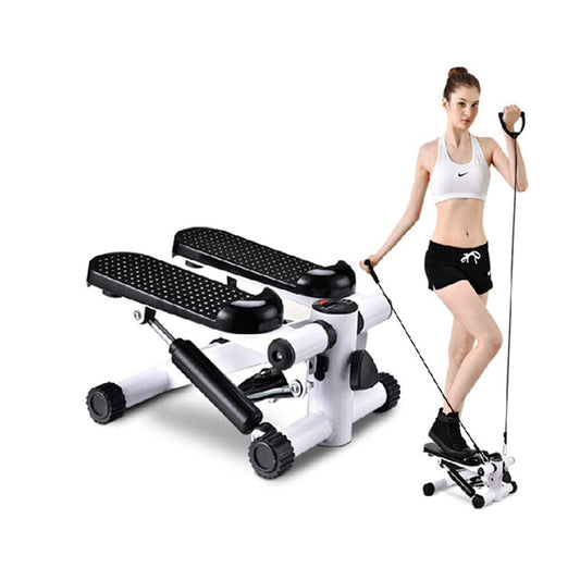 TOAVI Fitness Stair Stepper for Women and Men, Mini Stepper Air Climber Step Fitness Exercise Machine with LCD Monitor and Resistance Bands