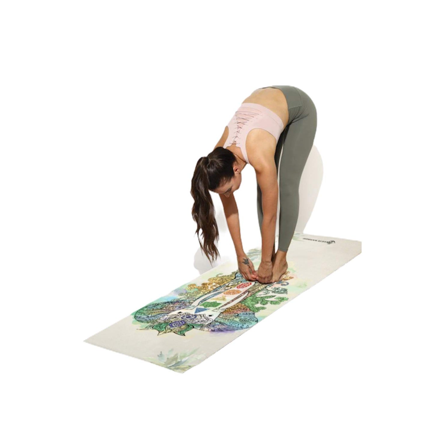 Spiritual Warrior Shakti Warrior Samskara Yoga Mat - Artist Designed, Premium Printed mats, Non Slip, Great for Regular & Hot Yoga, Pilates and Workout (72 inch x 24 inch x 5mm Thick)