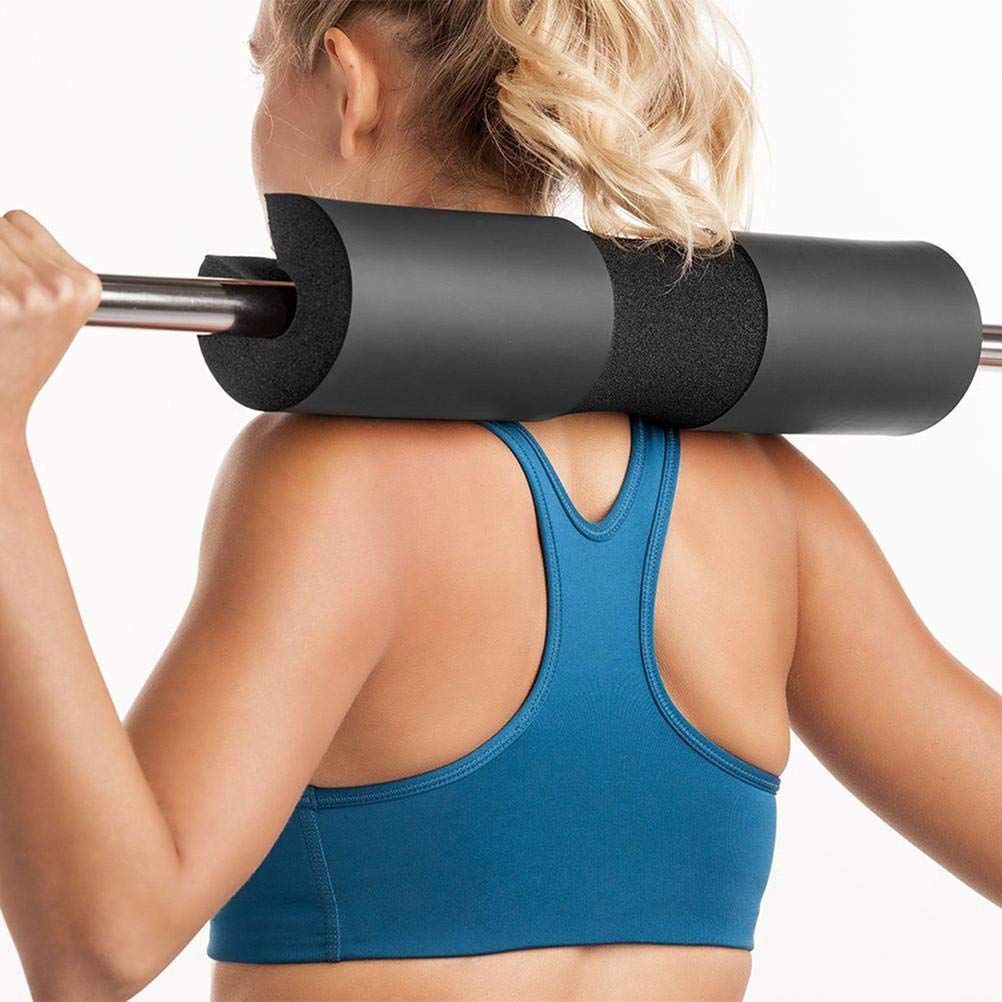 Kobo Barbell Squat Pad - Advanced Neck and Shoulder Ergonomic Protective Pad Support for Squats, Lunges and Hip Thrusts - Fit Standard and Olympic Bars Perfectly (WITHOUT STRAP)