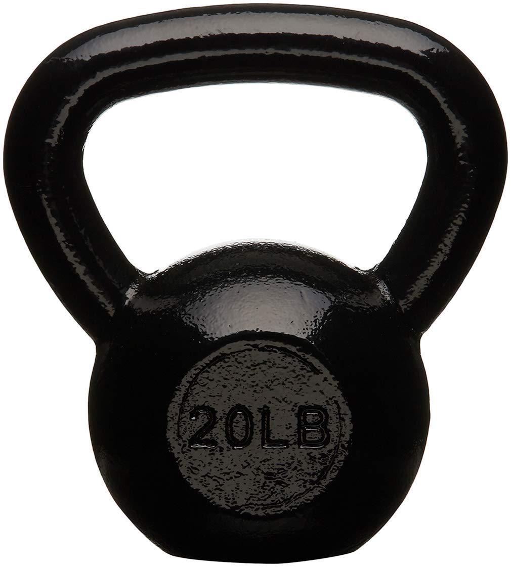 amazon basics Enamel Coated Cast Iron Kettlebell, 9.1 KGS