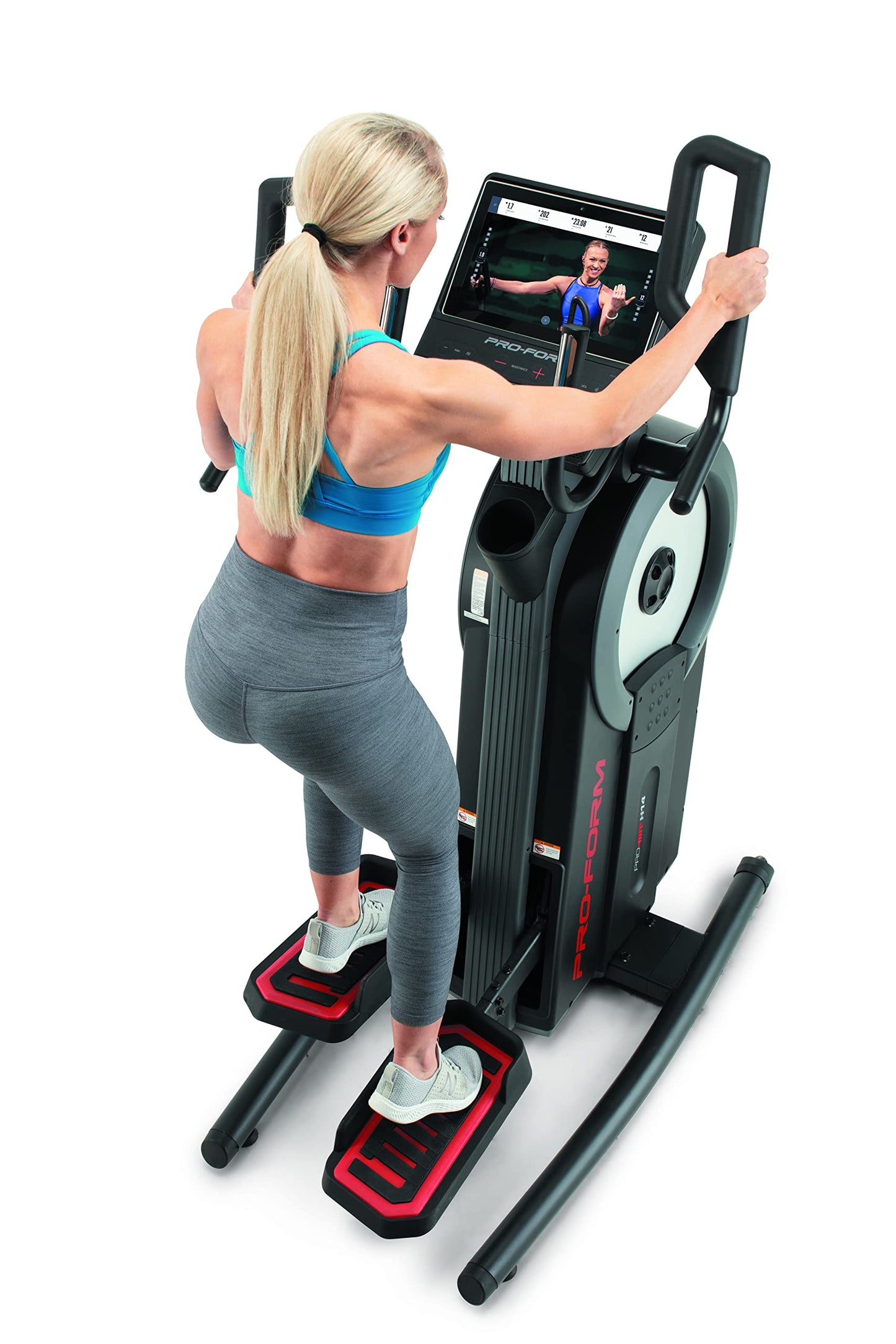 ProForm Pro HIIT H14 Elliptical with Stepper, 14" Touch Display, with 16 Levels of Resistance, and 14 kg flywheel