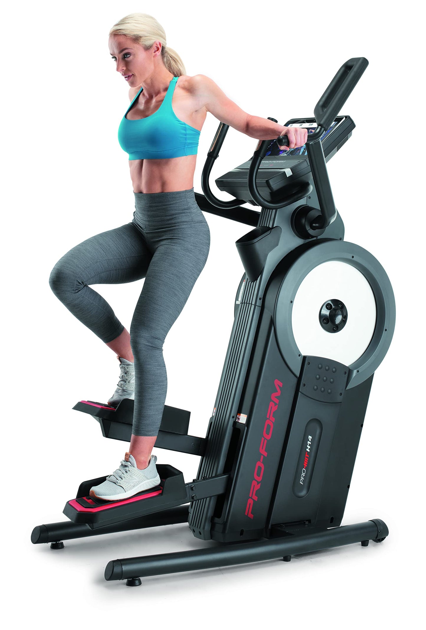 ProForm Pro HIIT H14 Elliptical with Stepper, 14" Touch Display, with 16 Levels of Resistance, and 14 kg flywheel