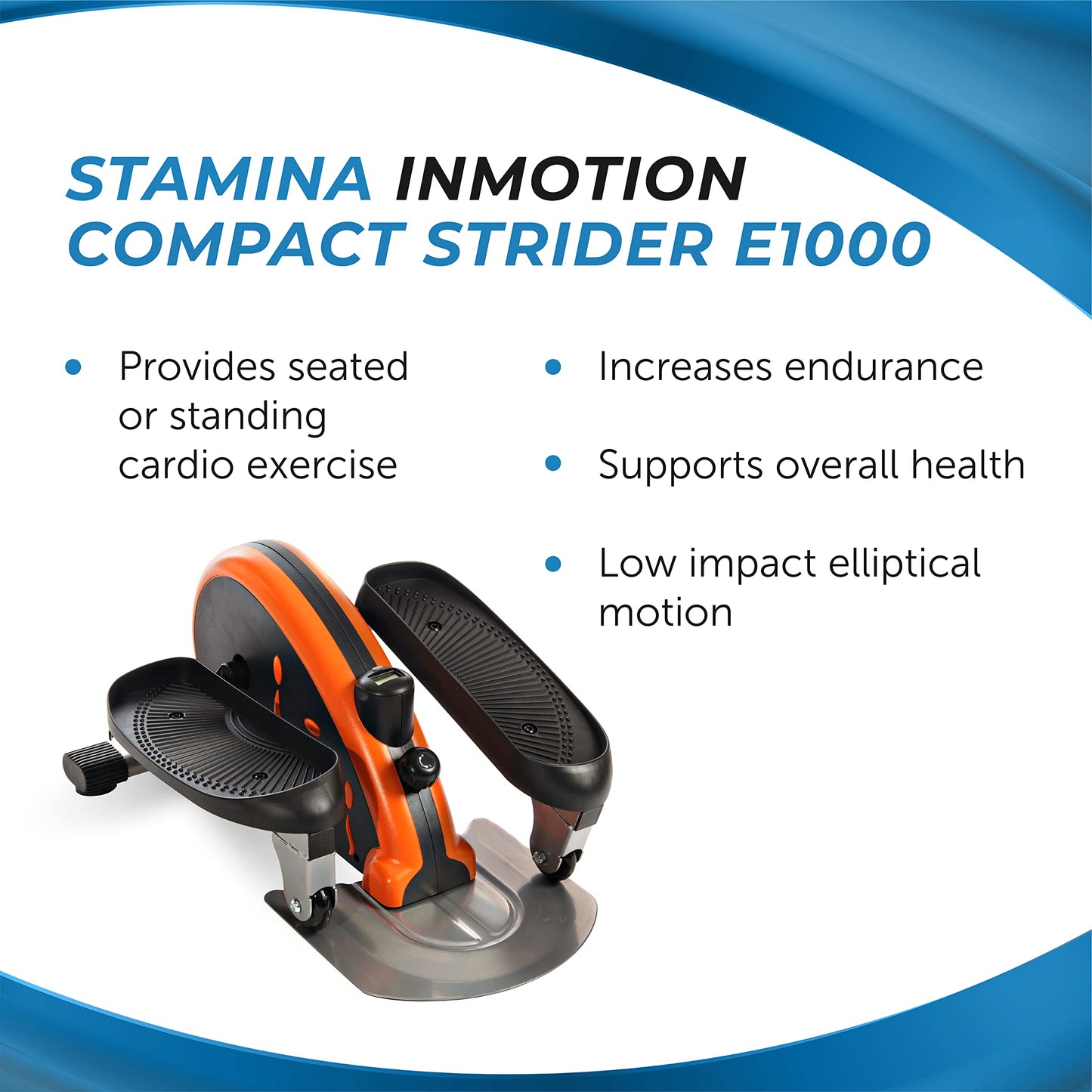 Stamina 55-1603 Inmotion Elliptical, Orange