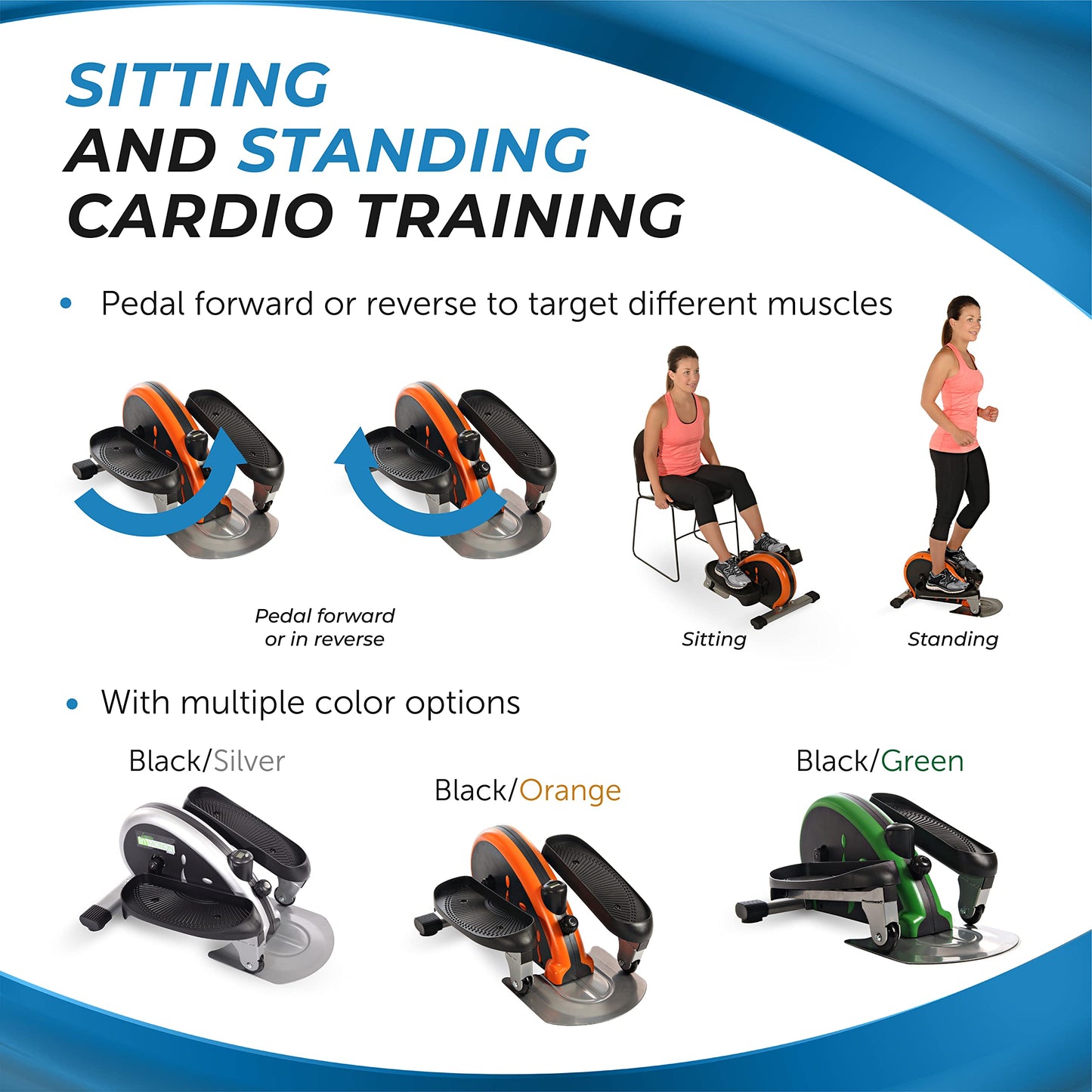 Stamina 55-1603 Inmotion Elliptical, Orange