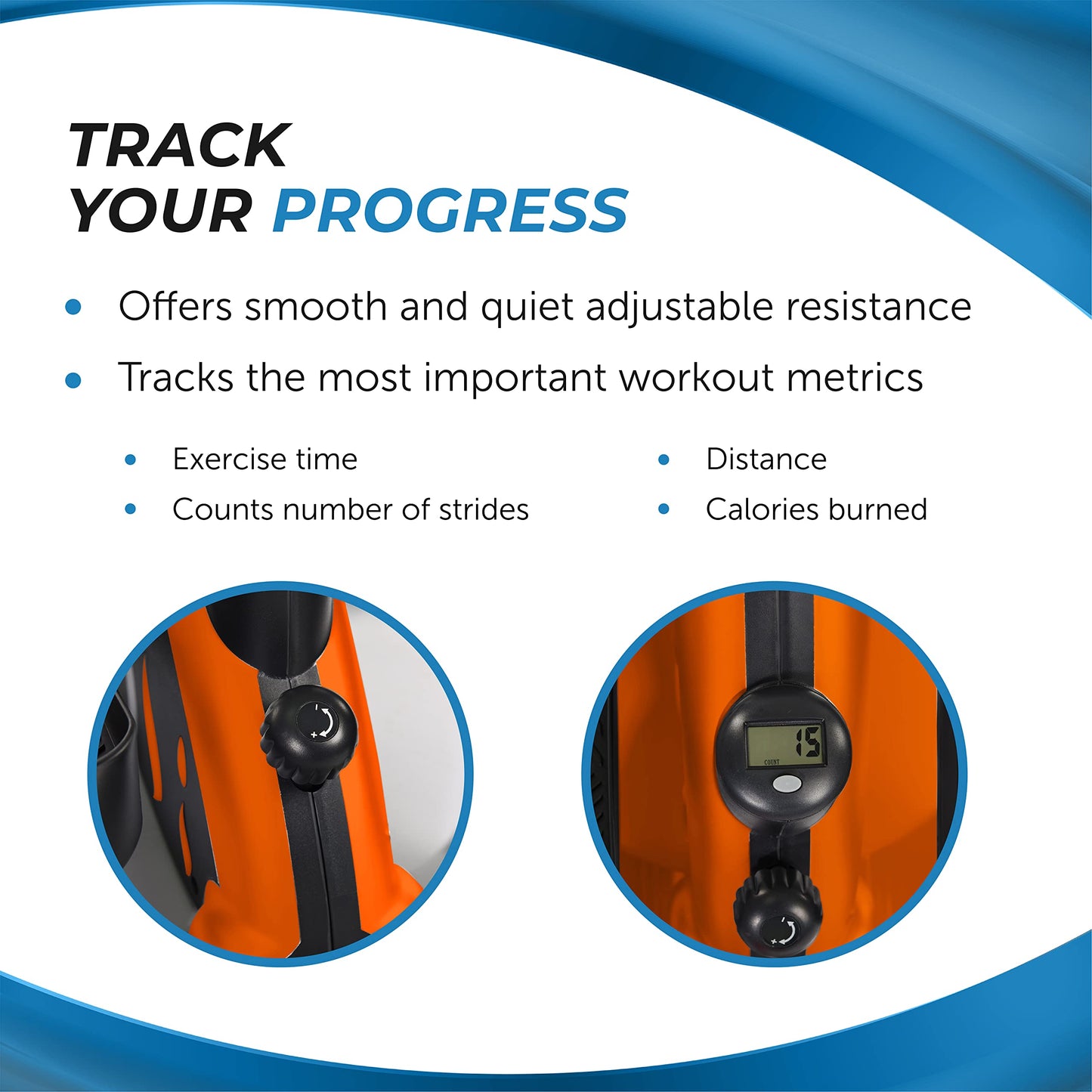 Stamina 55-1603 Inmotion Elliptical, Orange