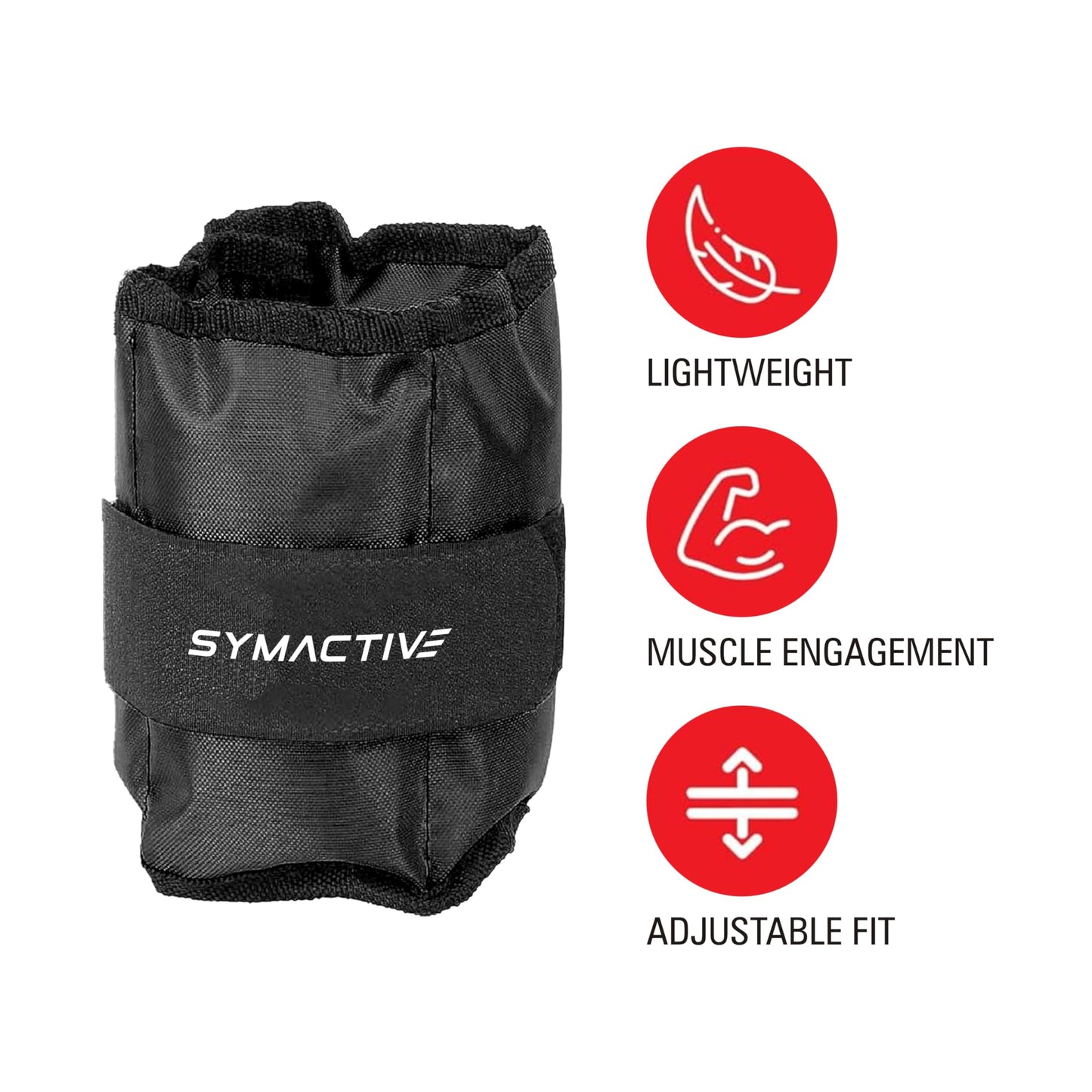 Amazon Brand - Symactive Weight Band 1 KG X 2 Wrist Ankle