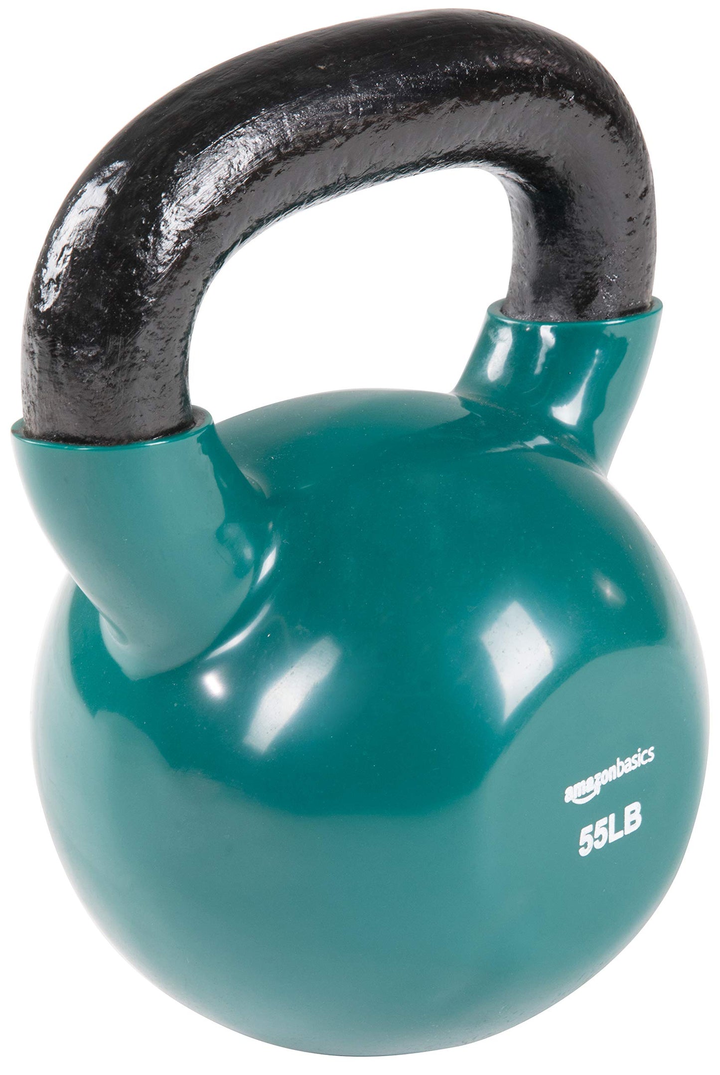 AmazonBasics Vinyl Kettlebell - 55 Pounds