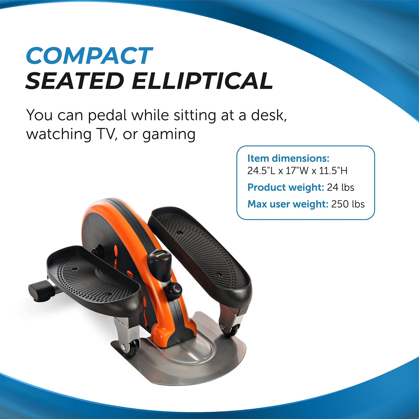 Stamina 55-1603 Inmotion Elliptical, Orange